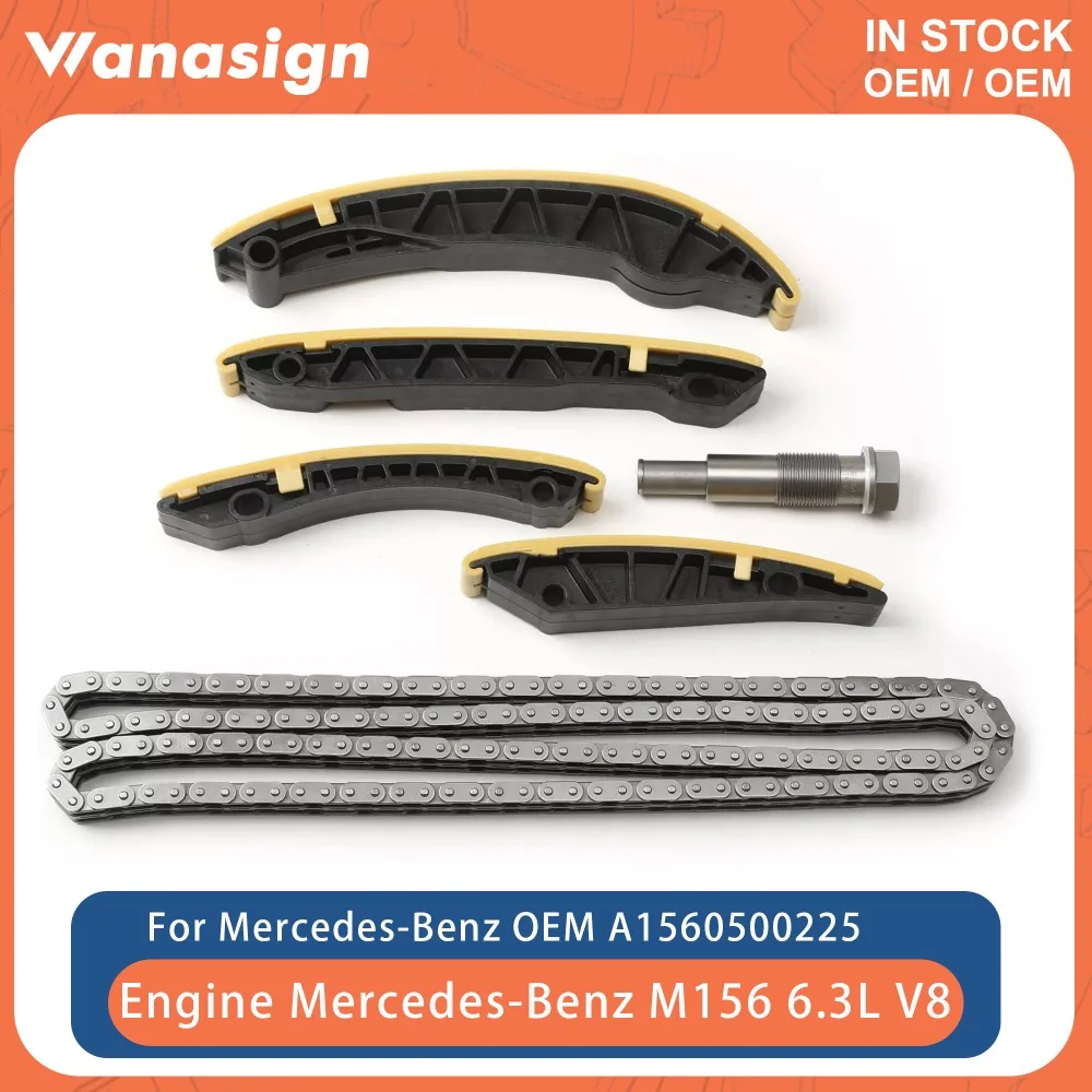 Комплект ГРМ двигателя подходит для 6,2 6,3 л для Mercedes-Benz M156 C63 E63 AMG W204 W211 S204 ML63 SL63 C204 C219 C-CLASS 6.2L 6.3L V8 GAS