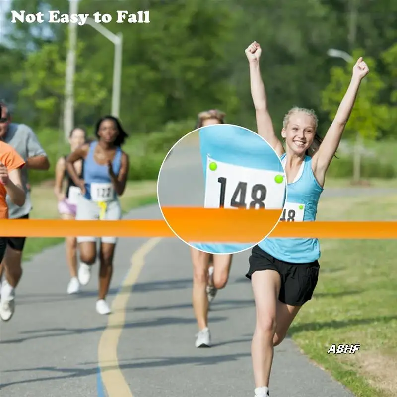 

12Pcs Marathon Running Bib Clips Magnets Number Buckle Number Holder Race Bib Securing Running Gear