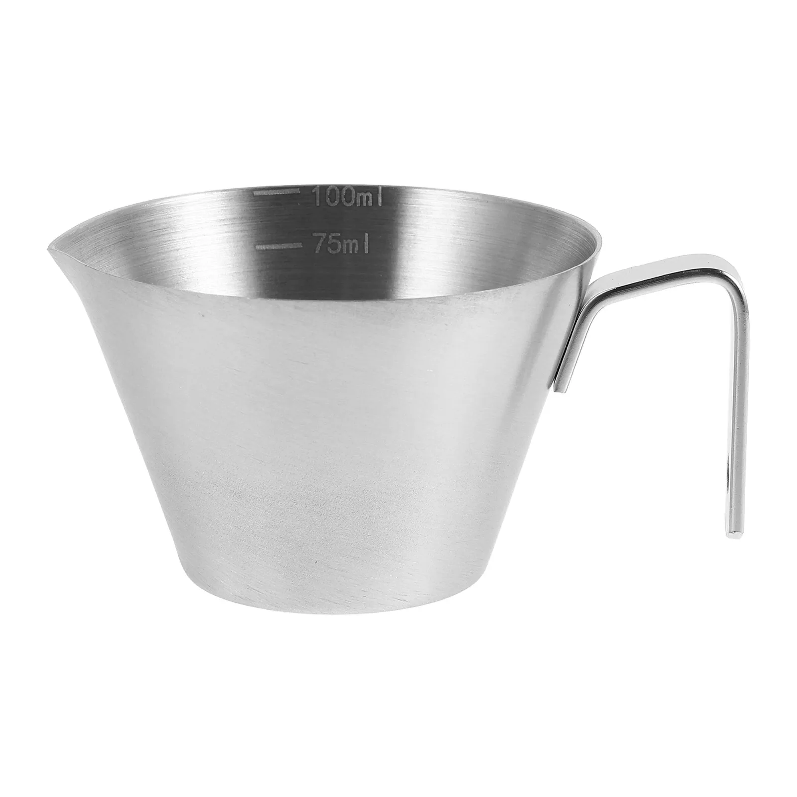 

Stainless Steel Mini Measuring Cup With Scale Milk Jug For Coffee Espresso Creamer Sauce Drizzle Kitchen Bar Tool