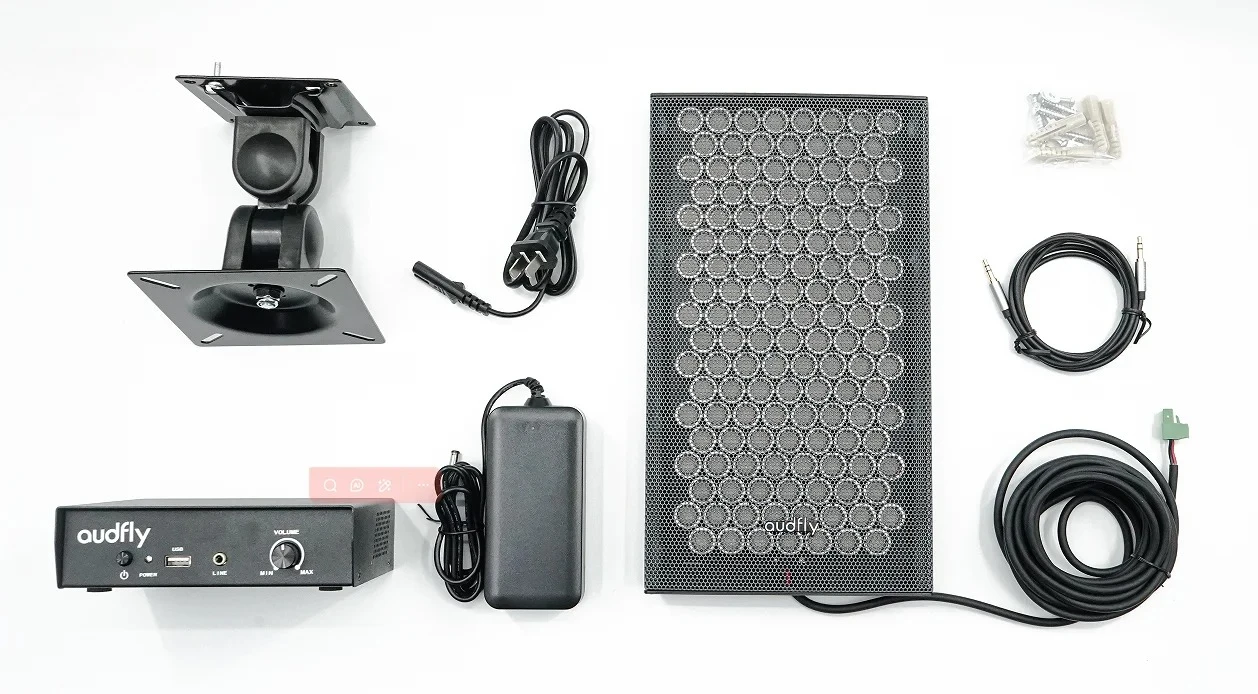 Model B2  Ultrasoud Directional Speaker With Amplifier Wall Mounted Loudspeaker for museum