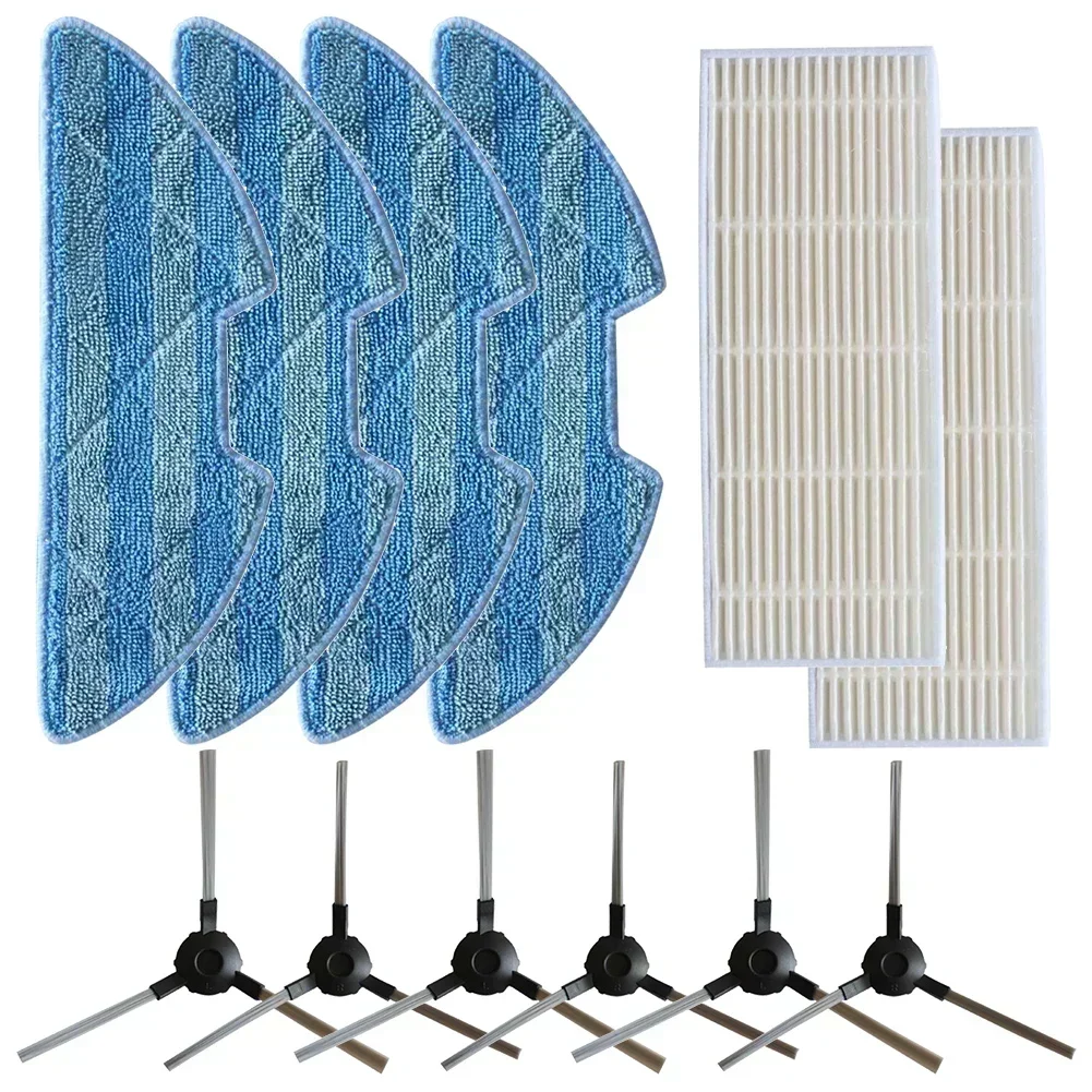 

Side Brush Filters Mop Cloths For ICLEBO G5 For Kitfort KT-552 КТ-566 Vacuum Cleaner Replacement Robot Sweeper Spare Part