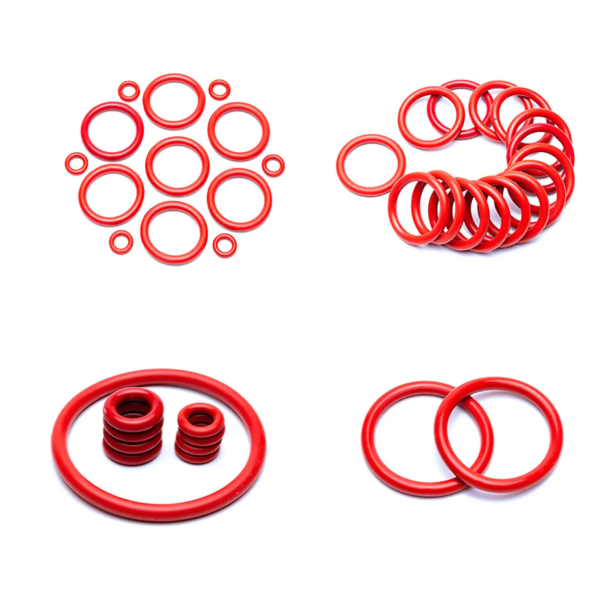 CS 2,4mm 2,5mm Roter Silikon-O-Ring VMQ Lebensmittelqualität Dichtungsring Dichtung Unterlegscheibe Außendurchmesser 6 - 180mm Wasserdicht Hitzebeständig Isoliert – Detail 3
