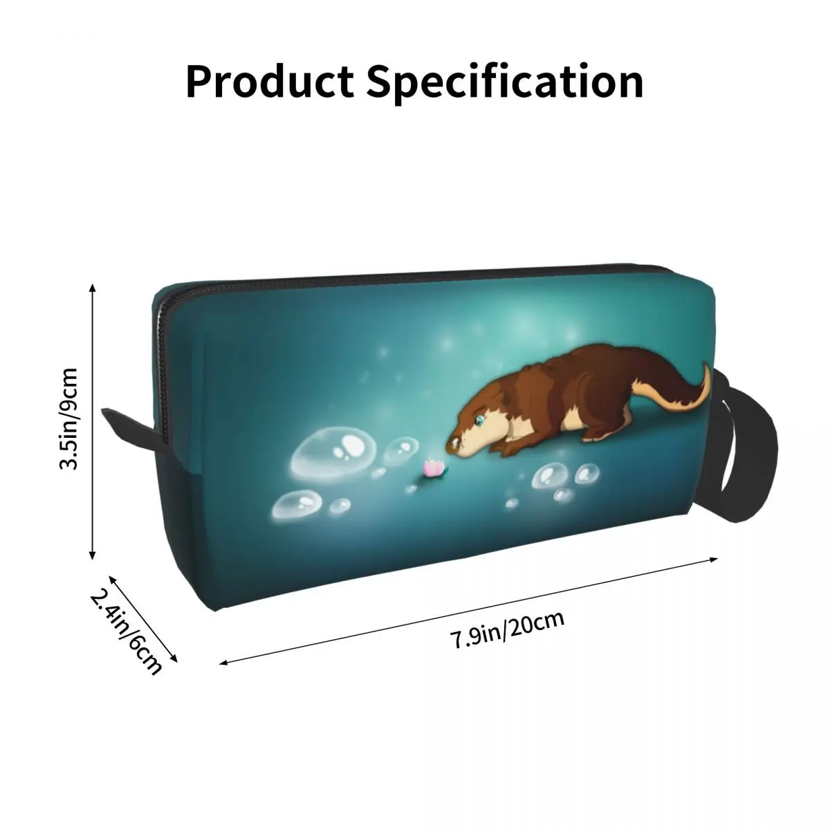 Custom Sea Otter Travel Cosmetic Bag Women Pet Animal Makeup Toiletry Organizer Ladies Beauty Storage Bags Dopp Kit Box Case