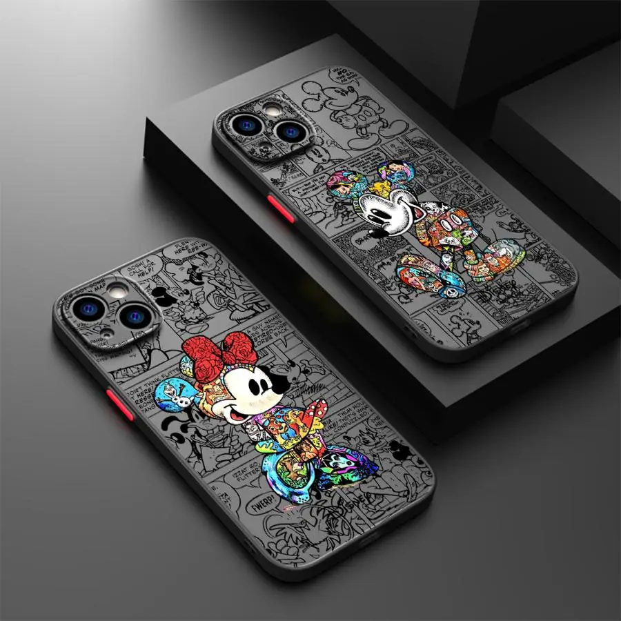 Disney Mickey Mouse Case for iPhone 17 Pro Max 14 12 13 Mini Air 16 Plus 7 8 SE 15 11 XS XR Funda Back Phone Cover