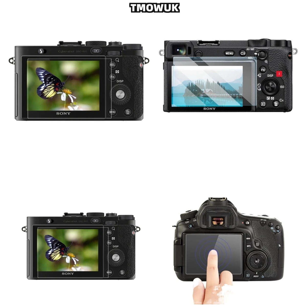 

For A6600 A6000 A6300 A5000 A6500 NEX6 NEX-5N NEX-7 High - Definition 9H Tempered Glass LCD Film