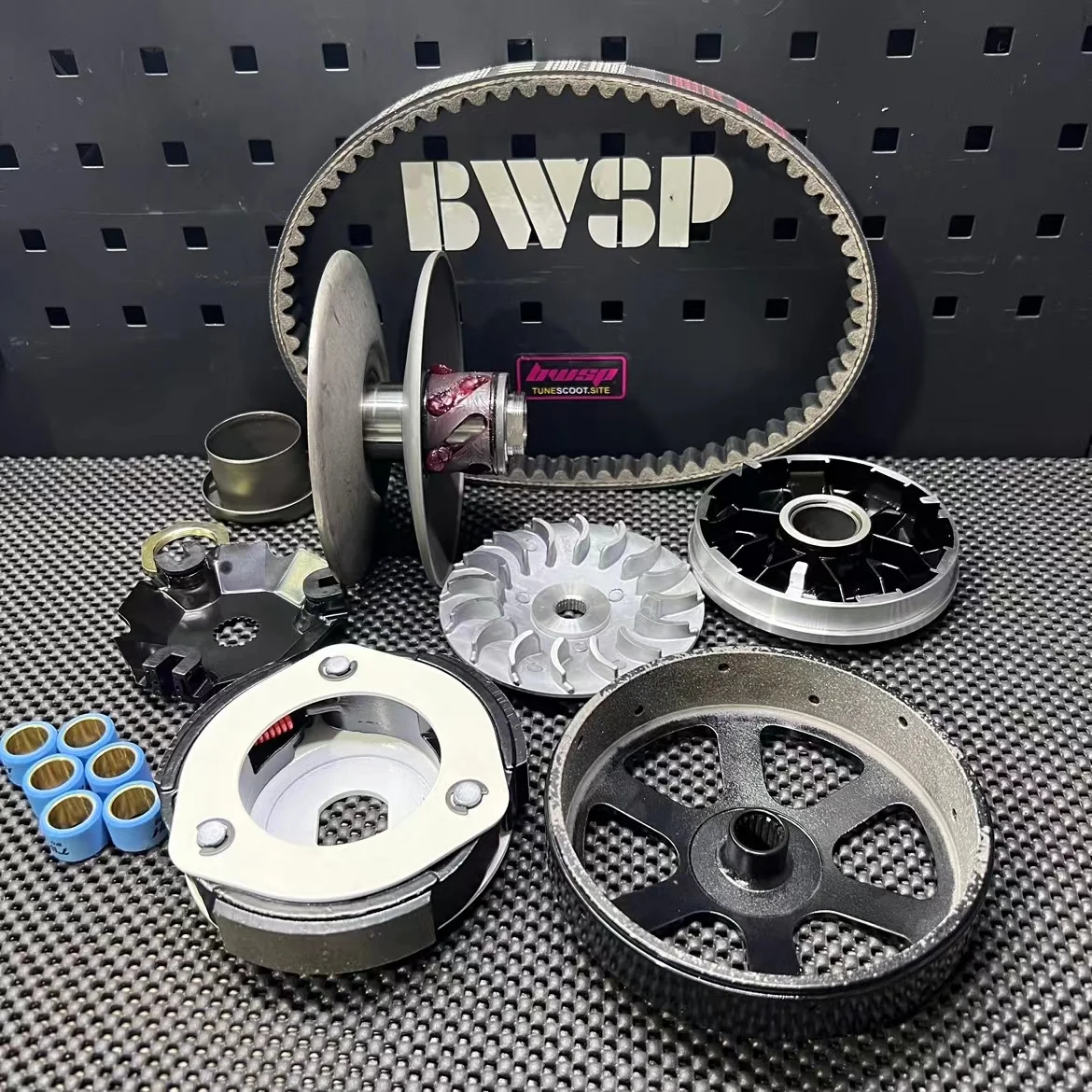 CVT Kit For ADDRESS V125 GSR125 GS125 Racing Transmission Upgrade Perfomance Clutch Variator Belt Rollers BWSP Tuning Set