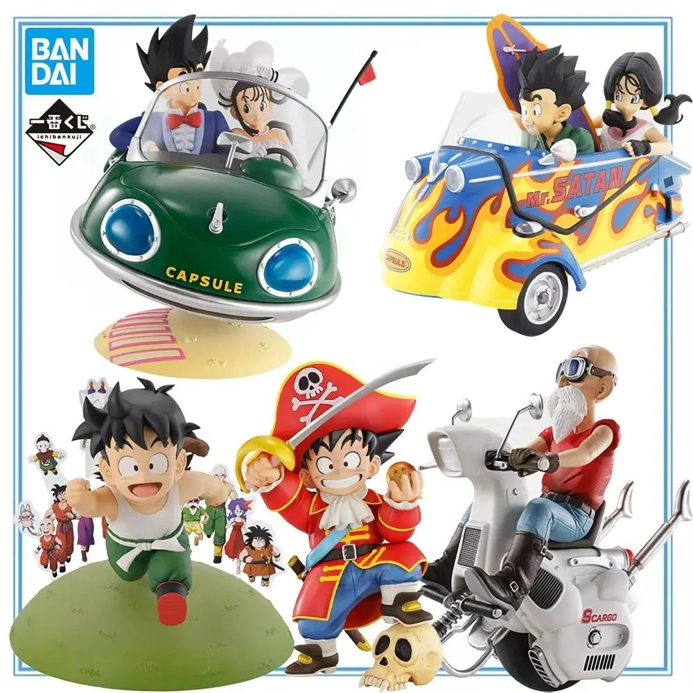 

Bandai Ichiban Kuji Dragon Ball Son Goku Chi-Chi Uten Roshi Videl Son Gohan Tenshinhan Puar Bulma Action Figure Model Toy