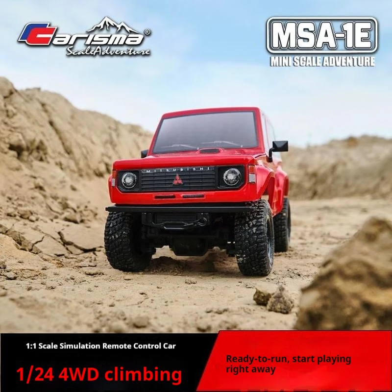 Carisma 1/24 voiture télécommandée escalade voiture d'escalade lente voiture à quatre roues motrices modèle de véhicule tout-terrain voiture de Simulation