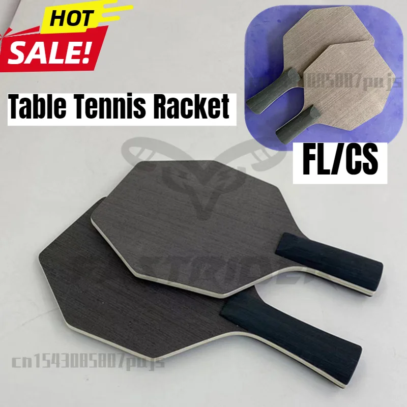 Table Tennis Blade Hexagonal Ping Pong Paddles Offensive Curve Handmade FL/CS Table Tennis Racket For Competition