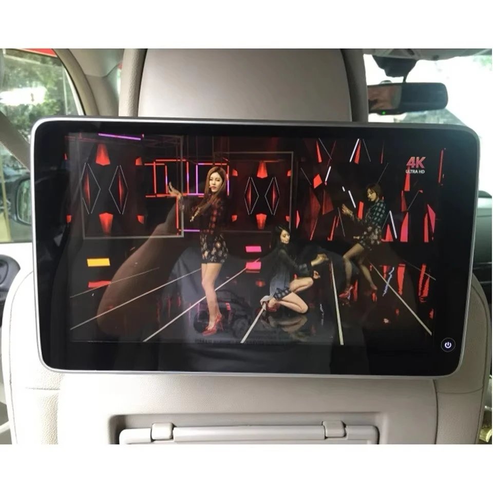 2025 Rear Seat Android 12 TV  Video in the Car for  Series 1 2 3 4 5 6 7 X3 X5 X6 X7 I3 I8 Auto Seats Headrest Player