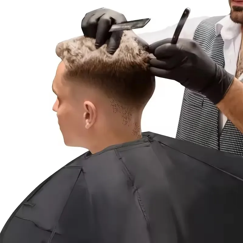 عباءة احترافية لقص الشعر بجودة صالونات التجميل - منفضة رقبة غير لاصقة ومقاومة للماء وقابلة للتعديل لمصففي الحلاقة