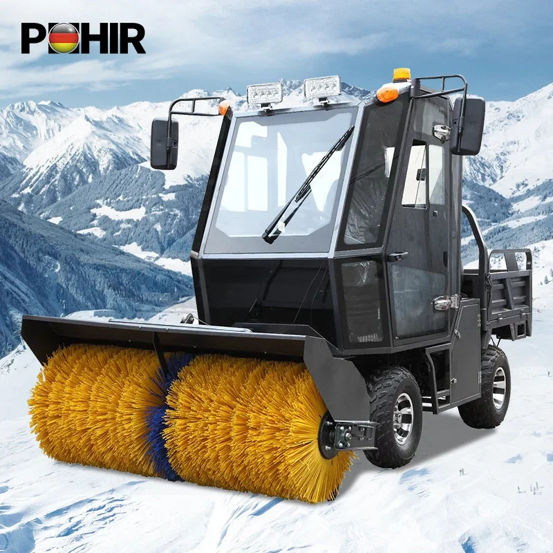 Factory Direct Sales Snowplow Tractor Cleaning Truck Double Engine Snow Blower