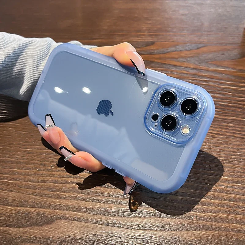 حافظة هاتف شفافة مقاومة للصدمات من السيليكون لهاتف iPhone XR مثل 13Pro، XR إلى 14Pro غطاء حماية للكاميرا