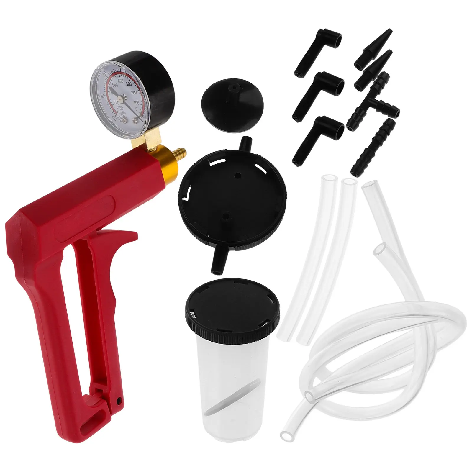 

Brake Bleed Kit Bleeder with Handheld Vacuum Pump Automotive Fluid Change Bleeding Clutch Tool