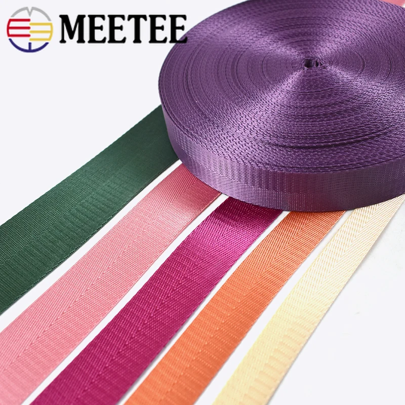 2Meters 20/25/32/38mm High Quality Webbing Band Herringbone Lace Tape Ribbon DIY Bag Strap Sewing Belt Accessories