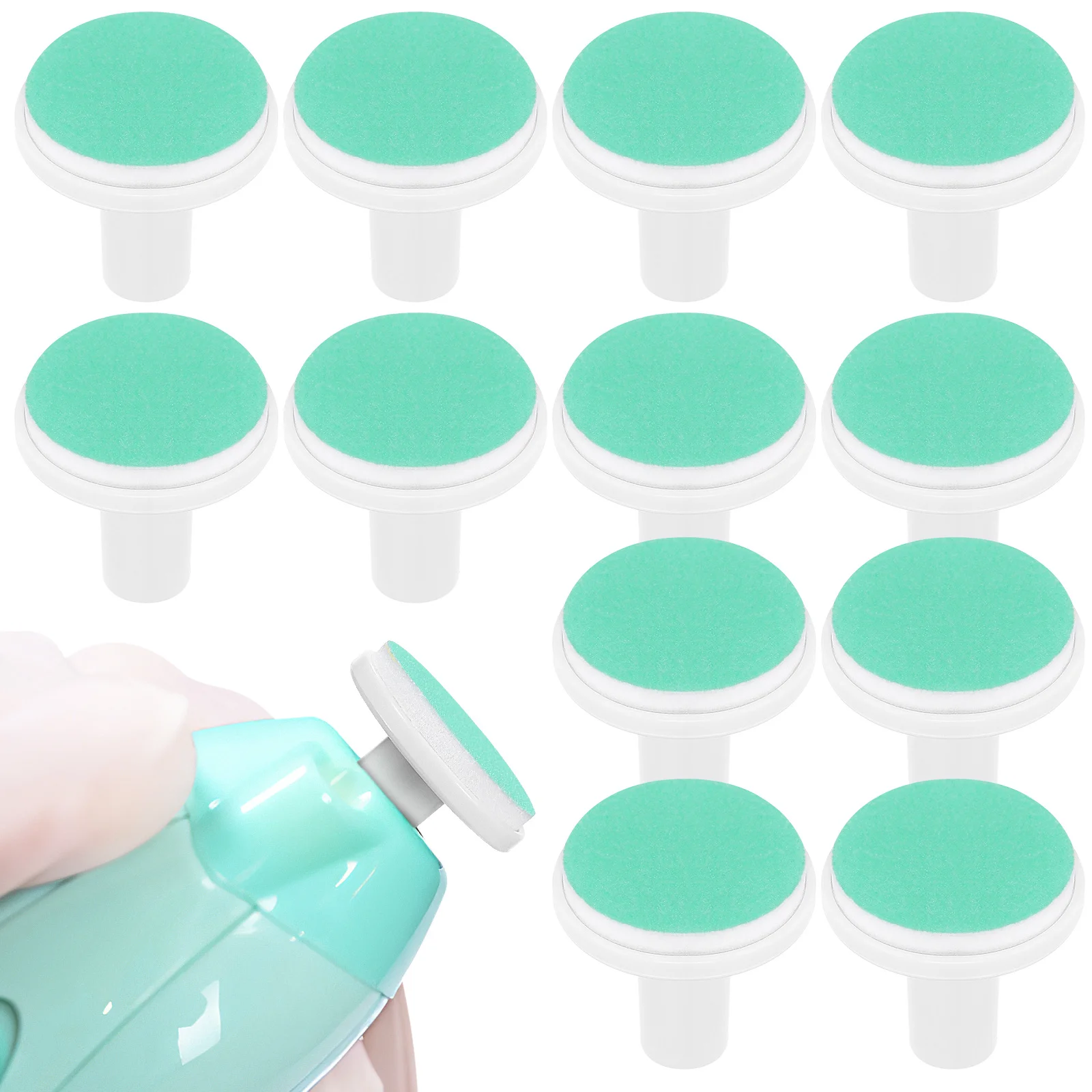 

24 шт., детские электрические подушечки для пилочек для ногтей, безопасные прочные сменные подушечки для триммера для ногтей малышей, замена детской пилочки