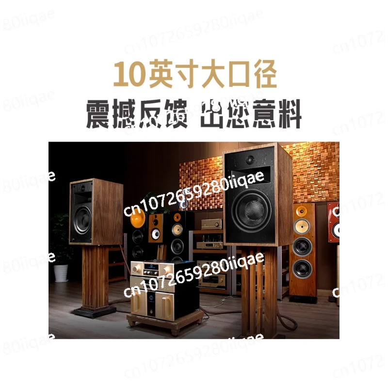 Audiophile bookshelf speaker Hifi household three-way treble ten 10-inch horn passive audio