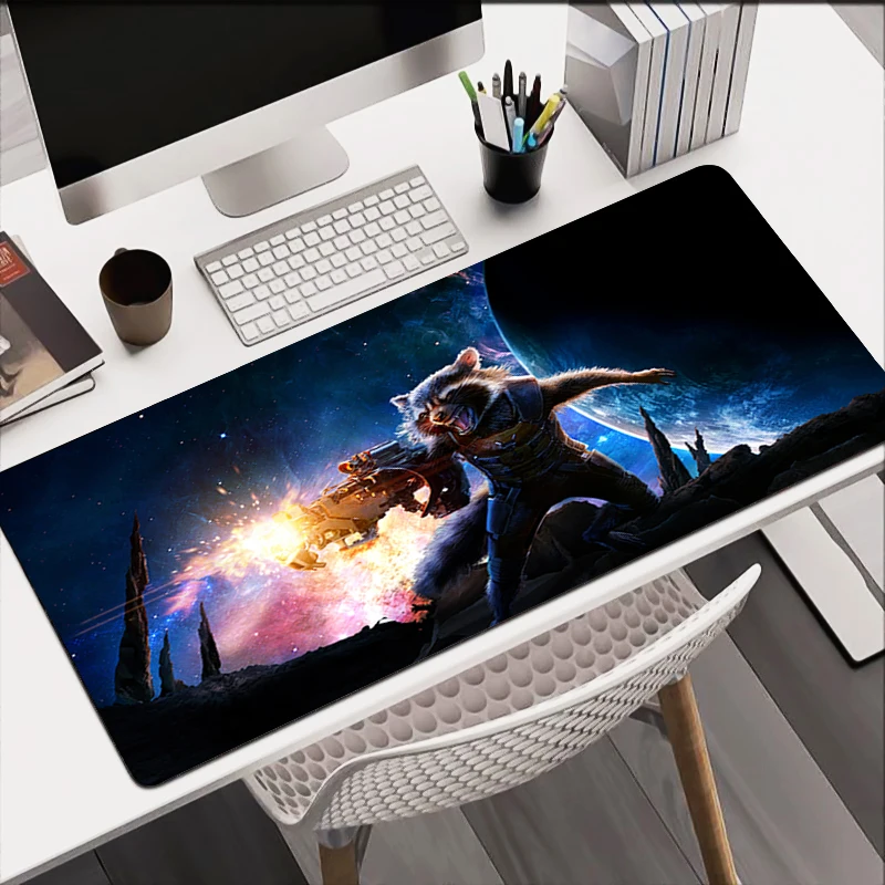 

Gaming Mouse Pad Guardians Of The Galaxy Office Desk Cushion Computer Accessories Keyboard Big Table Mat Mousepad Laptop Cushion