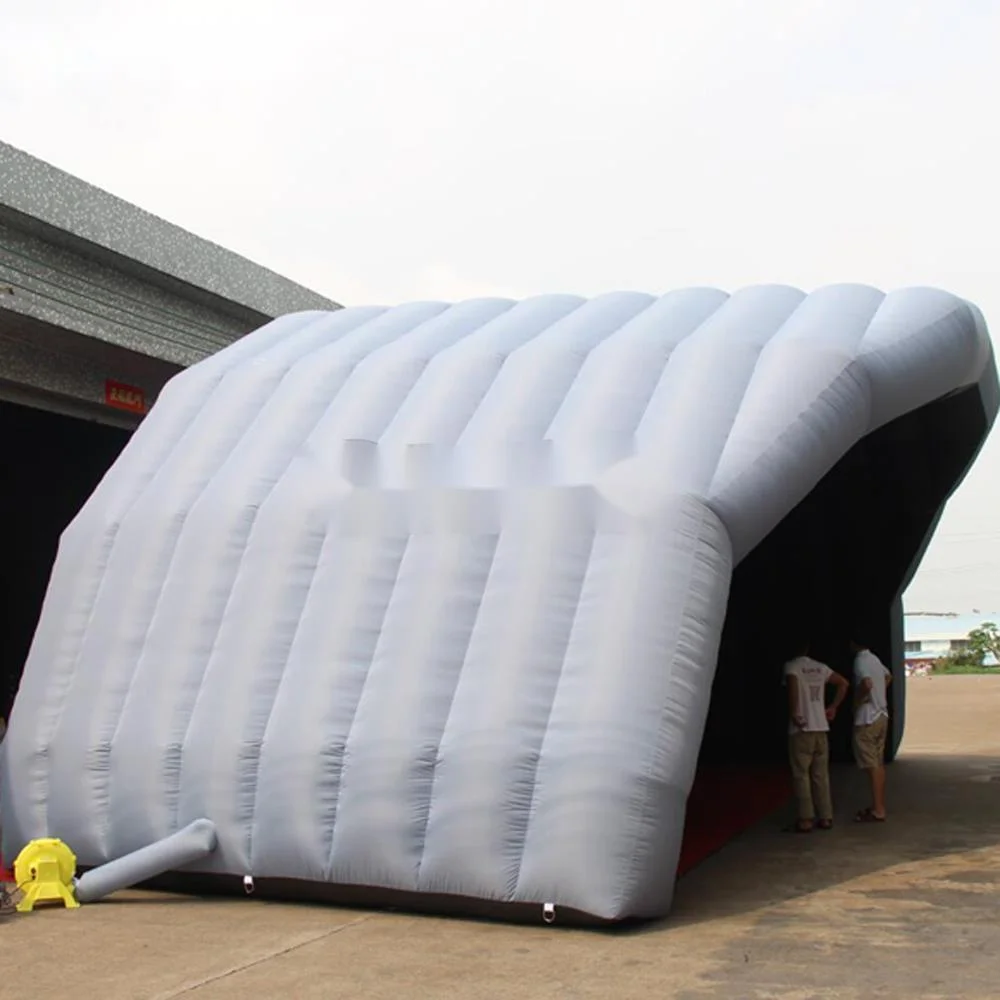 wholesale 32.8ft large grey inflatable stage cover air roof blow up giant marquee tent for performance