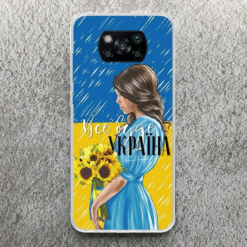 Ukraine Ukrainian Girl Print Soft Case for Xiaomi Poco X3 X4 NFC X5 Pro M3 M4 M5S Phone Shell F3 F2 F1 Mi Note 10 Lite Pattern C