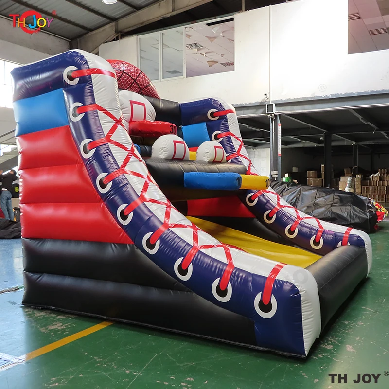 4x3x3mH custom made inflatable basketball hoop game basketball shooting tossing game new popular carnival inflatable kids games