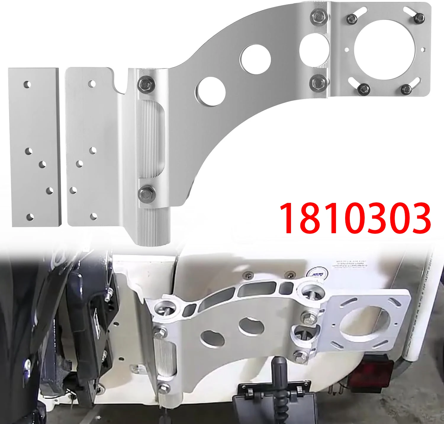 MX Replace for Minn Kota 1810303 Talon Sandwich Adapter Bracket for Starboard, Talon Mounting Bracket for Starboard Mounting ﻿