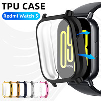 Case for Redmi Watch 5 Active/Lite Screen Protector Case Soft TPU All-Around Protective Bumper Cover Shell Accessories