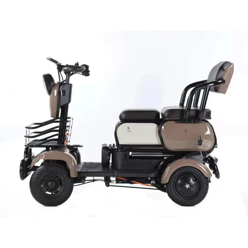 

4 Wheels Elderly Electric Scooter Disabled Handicapped Folding Mobility Scooter For Seniors