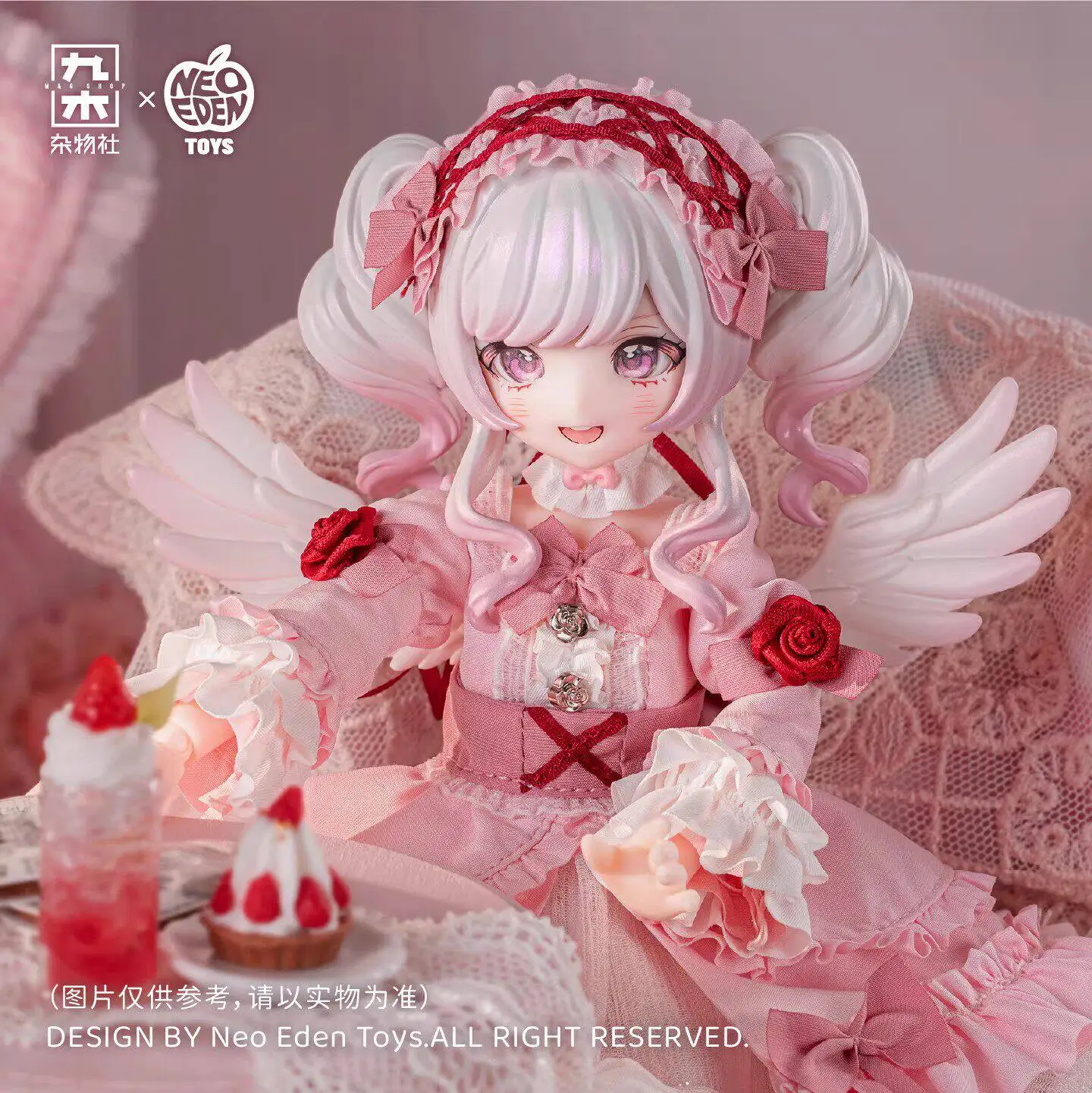 

Neoedentoys Bjd Ball Blind Box Jointed Doll 1/6 Scale Luminous Night Twin Dream Cat Articulated Collectible Figure Desktop Gift