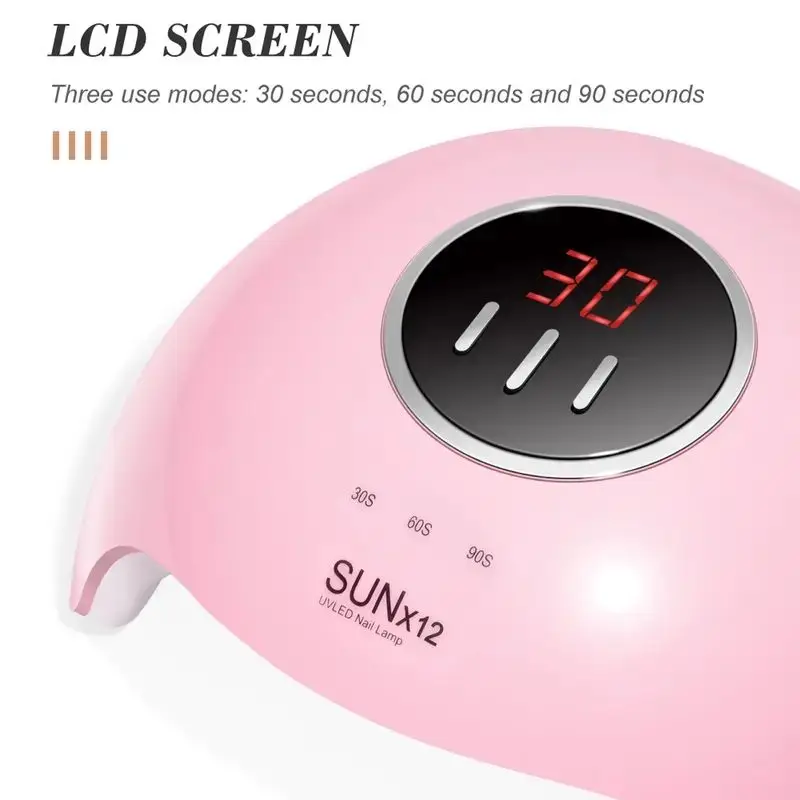 54W Professional Rechargeable Portable UV LED Nail Lamp Multi-Function UV Gel Dryer Home Salon Use Nail Design Tools