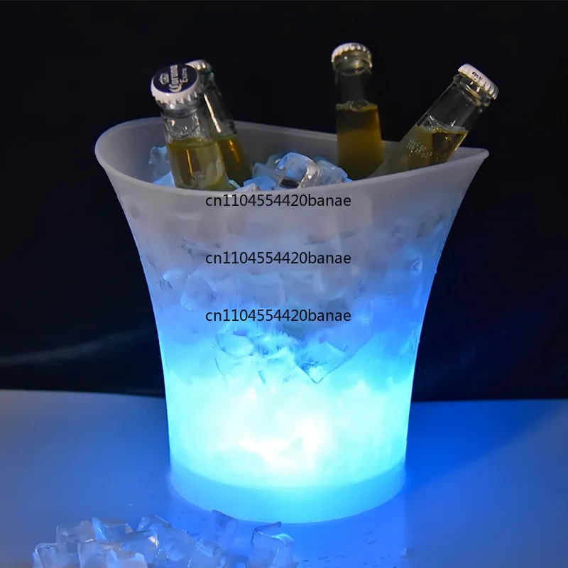 Waterproof LED light-emitting ice bucket night KTV party ice town home foreign wine red wine barrel