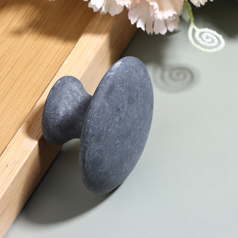 

1Pc Smooth Mushroom Shape Face Massage Stone Lava Basalt Hot Stone For Spa Massage Therapy Body Facial Massage Stone