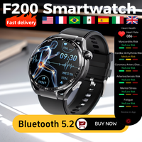 F200 smart watch 2024 watches for men women with bluetooth 5.3 ECG measurement Waterproof OCA LCD Outdoor Smartwatch For Xiaomi