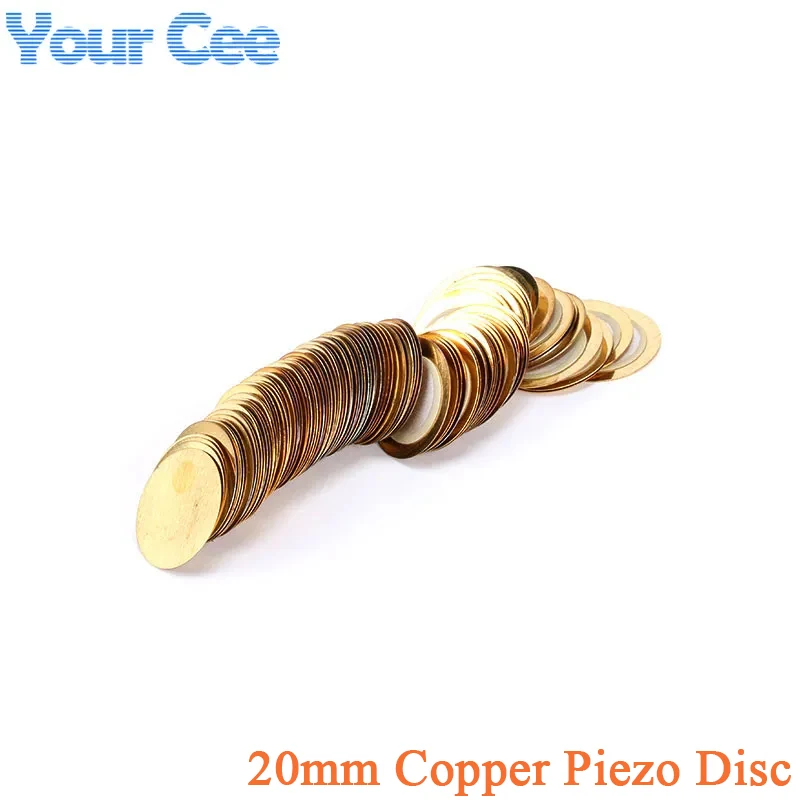 100Pcs/10pcs 20mm Thickness 0.33mm Copper Piezo Disc Piezoelectric Ceramic Shee Buzzer Pressure Sensor Speaker DIY Electronic