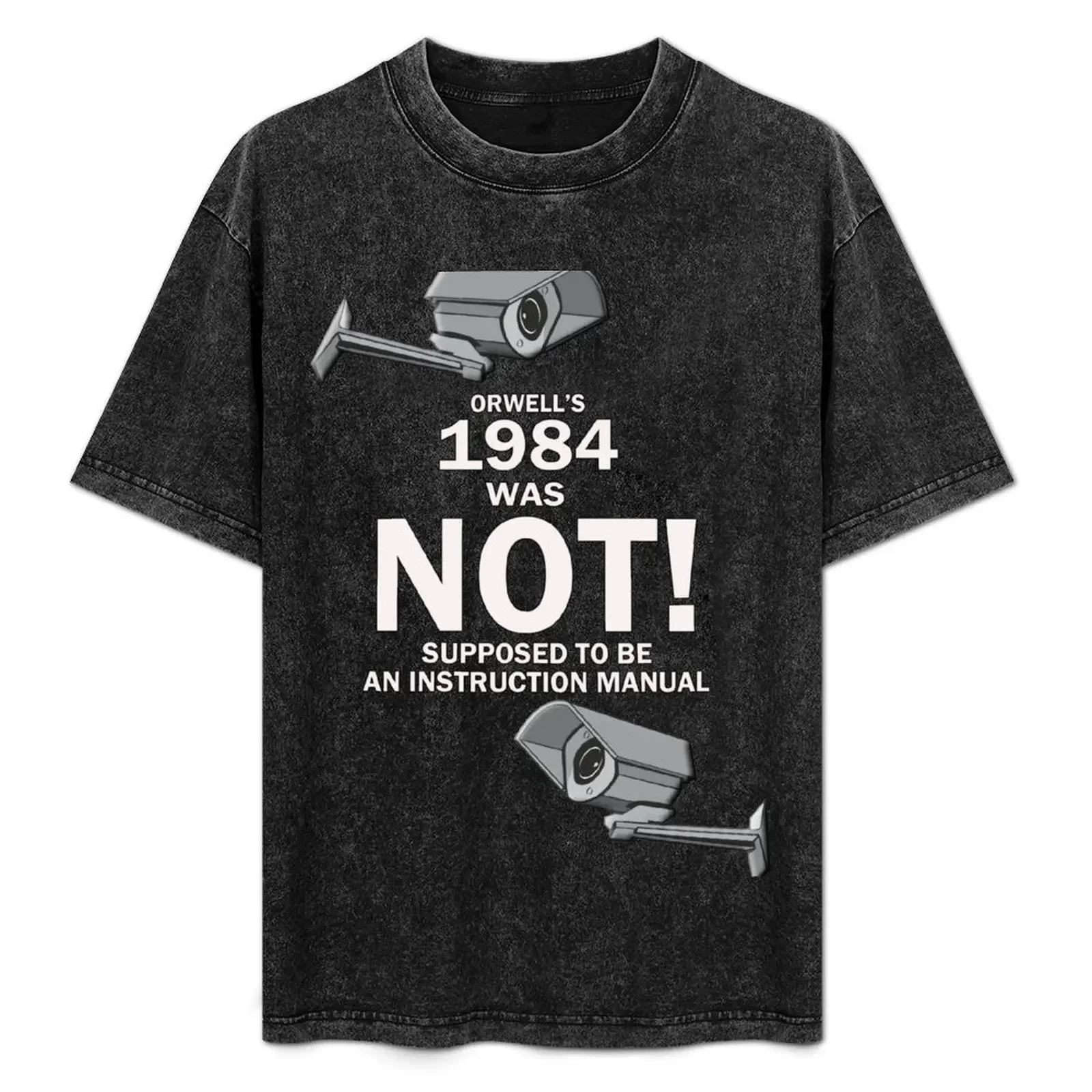 

Orwell's 1984 T-Shirt anime luxury designer vintage plus size men clothing