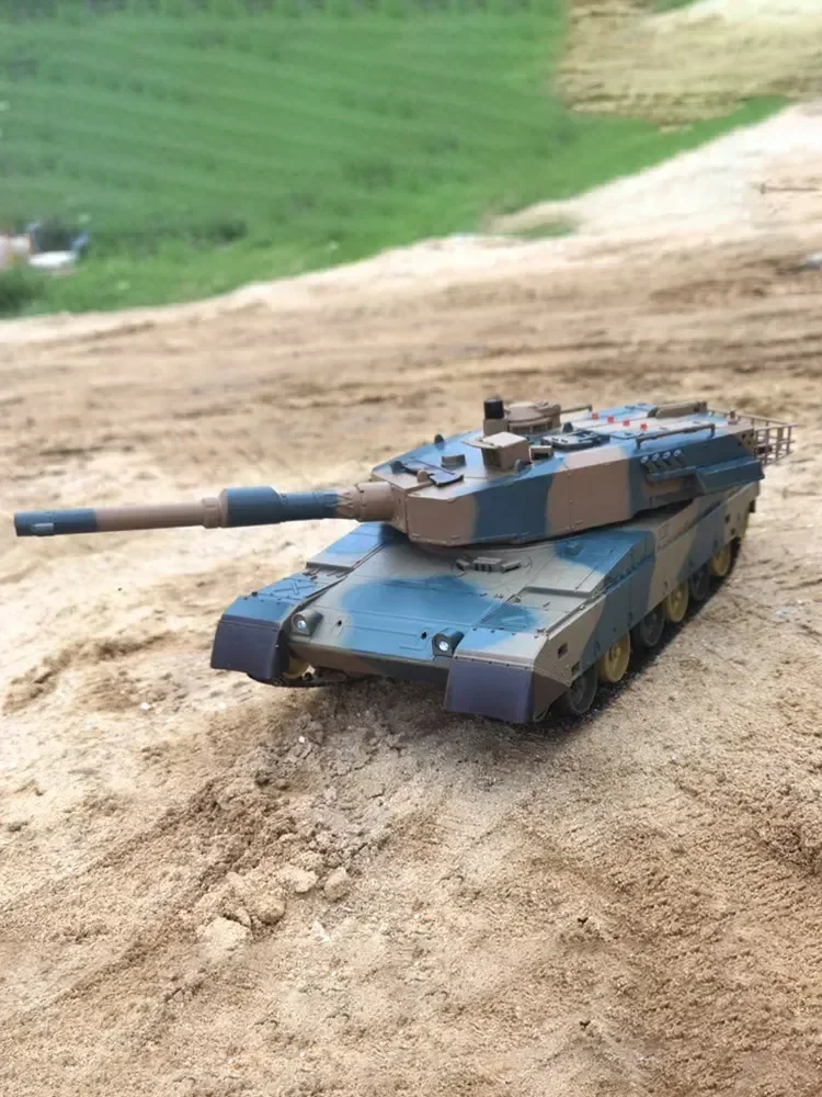 Henglong-Modèle de véhicule militaire télécommandé pour enfants, Battle Tanks, M1a2 Us, Airsoft Panzer, RC, Convertible, Hot Gift, 1/24 Scale