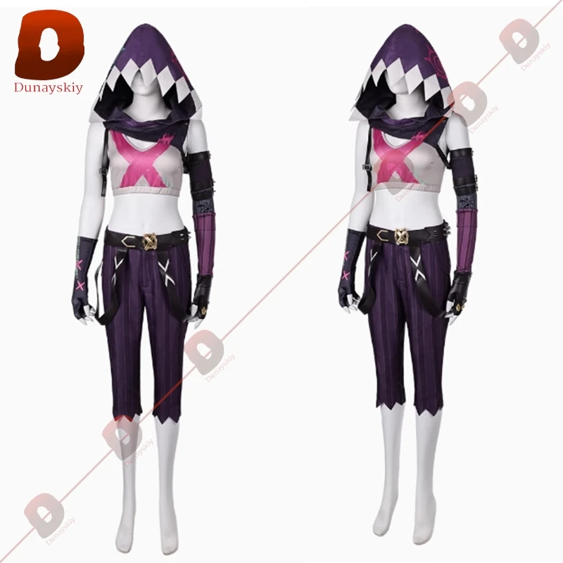 5Style-Jinx Cosplay Costume Anime Game LOL Arcane Role-playing Outfit Jinx Wig Accessory Clothes Full 2025 Halloween cos Uniform