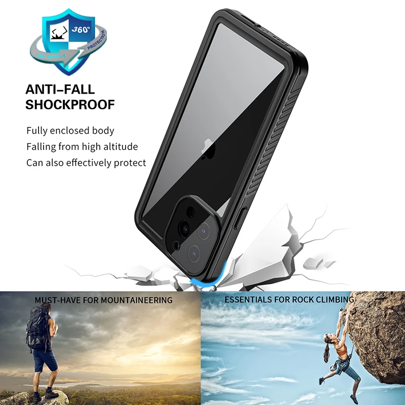 Hot IP68 Waterproof Case For iPhone 13 Pro Max 13 Mini Underwater Cover for iPhone 13 Pro Phone Coque CASE Full Cover