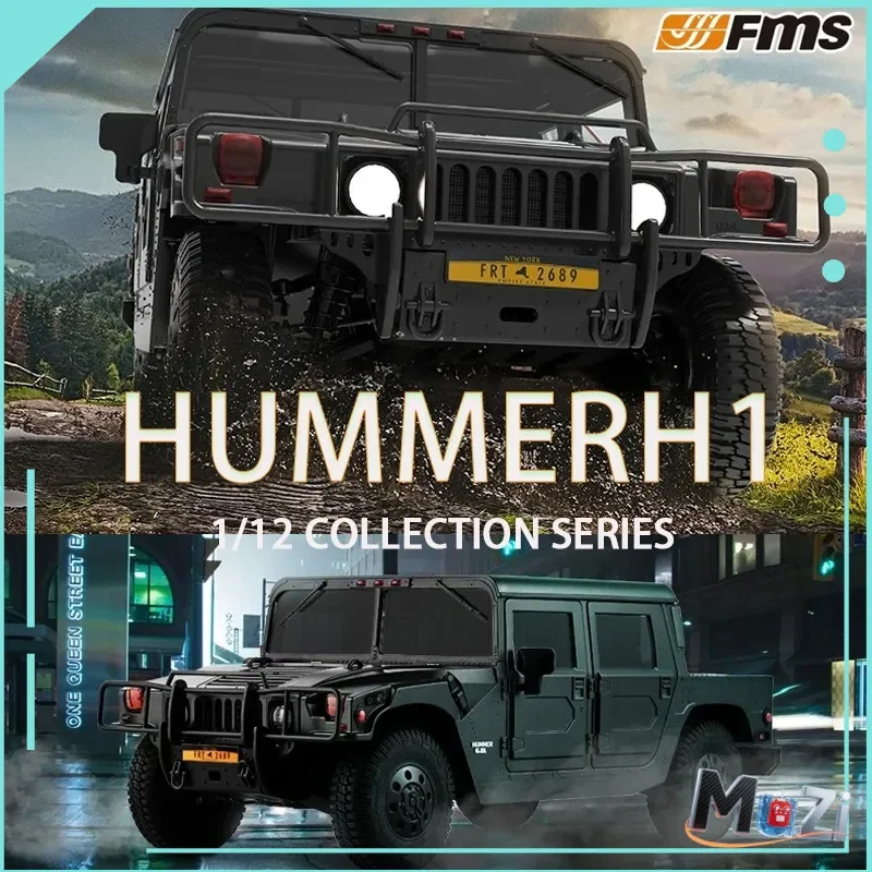 

FMS 1: 12 Hummer H1 RS version off-road remote control vehicle simulation car model four-wheel drive transmission RC climbing ca