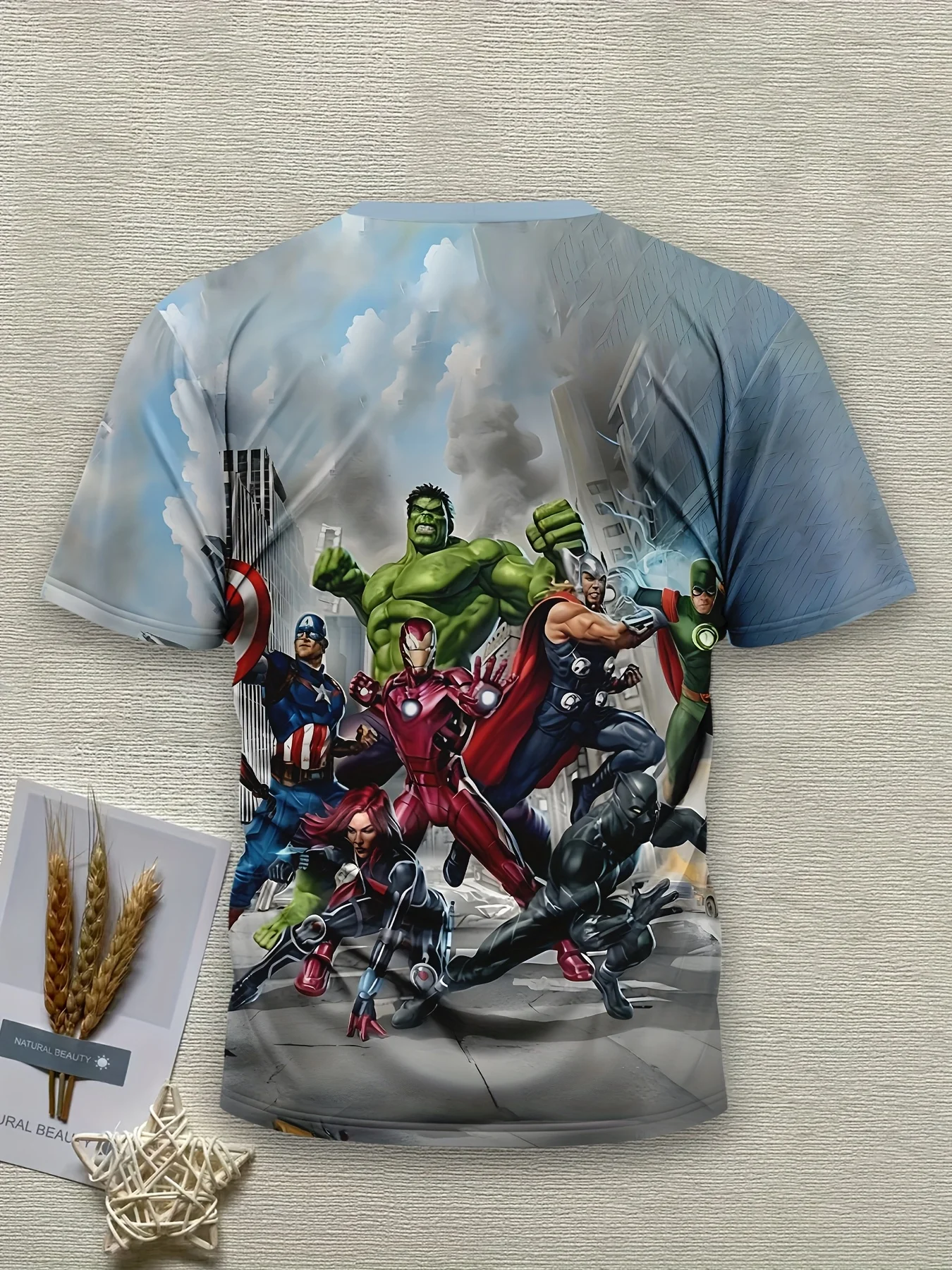 تي شيرت Marvel Iron for Man بطباعة ثلاثية الأبعاد Hulk Wonder Woman تي شيرت Marvel بأكمام قصيرة ملابس خارقة كرتونية عصرية