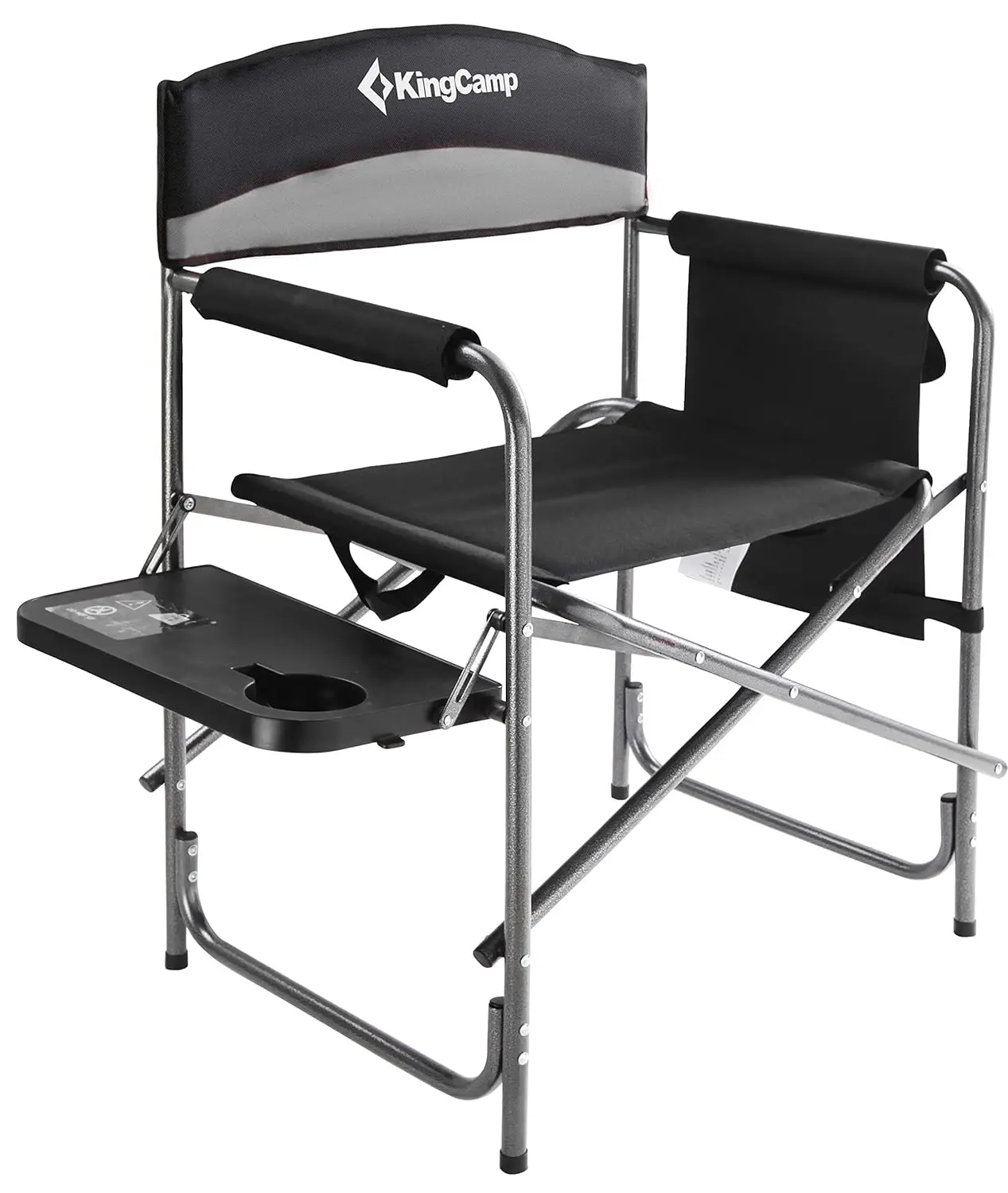 

Heavy Duty Folding Camping Chair with Side Table Pockets for Outdoor Sports Fishing, Custom