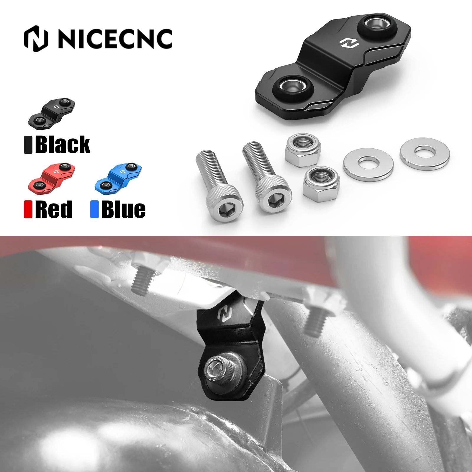 

For Yamaha Blaster 200 YZ80 YZ85 YFZ65 WR250 YZ125 Exhaust Muffler Pipe Mount Hanger 565-14771-01-00 ATV Motorcycle Accessories