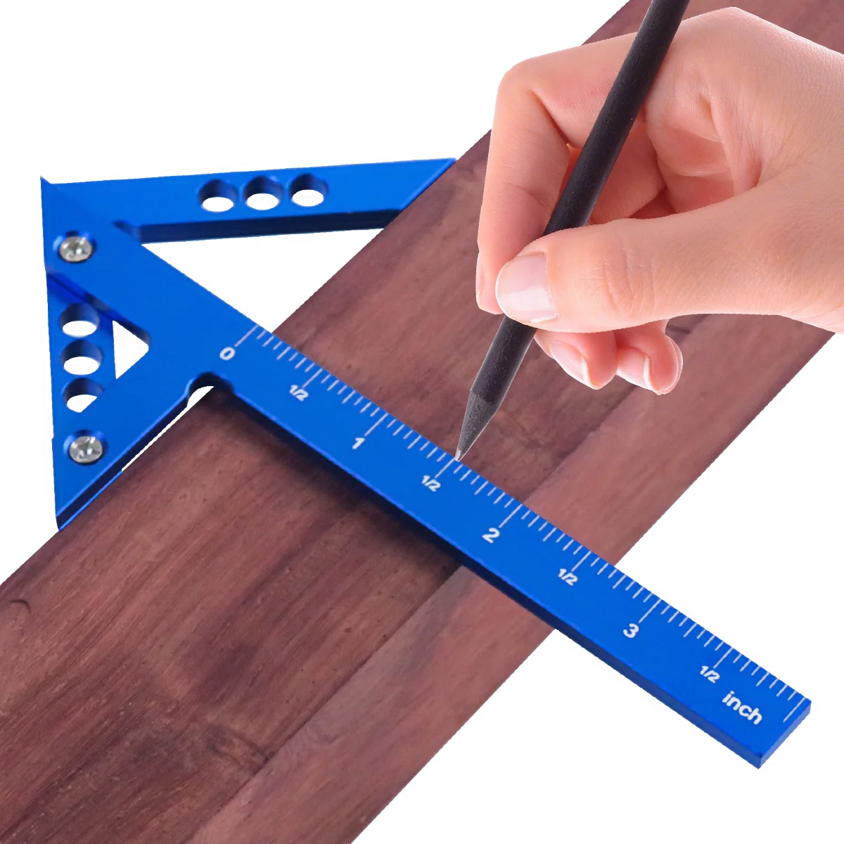 Mittel finder Holz bearbeitungs quadrat, Grad rechtwinklige Linien lehre, Aluminium legierung Mittels ch reiber Präzisions schreiner Lineal – Detail 14