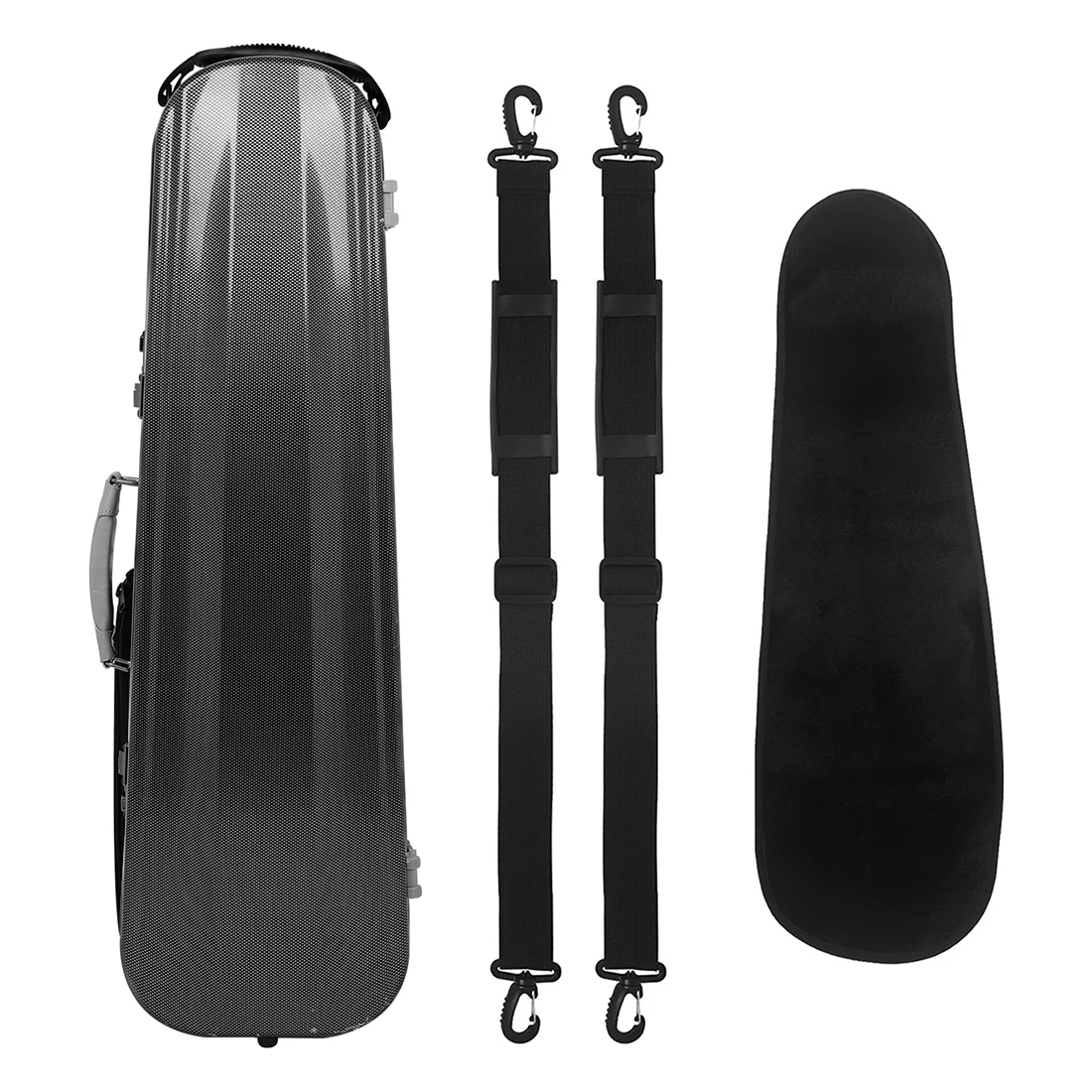 4/4 Violin Case Carbon Fiber Double Shoulder Lightweight Violin Box Compression Resistant Violin Storage Box String Accessories