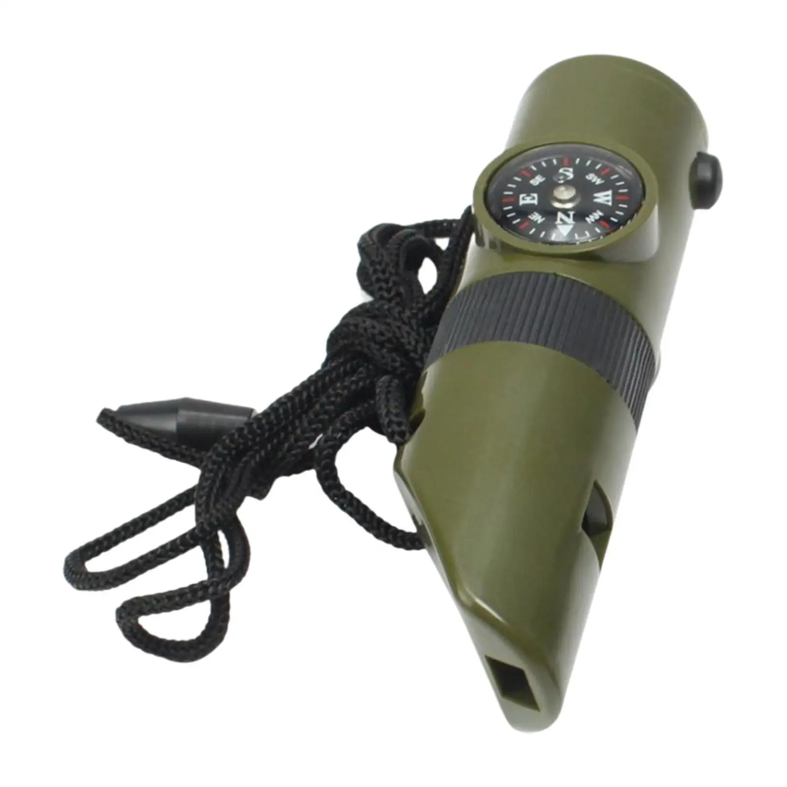 7 in 1 Camping Survival Whistle Thermometer for Climbing Camping Exploration