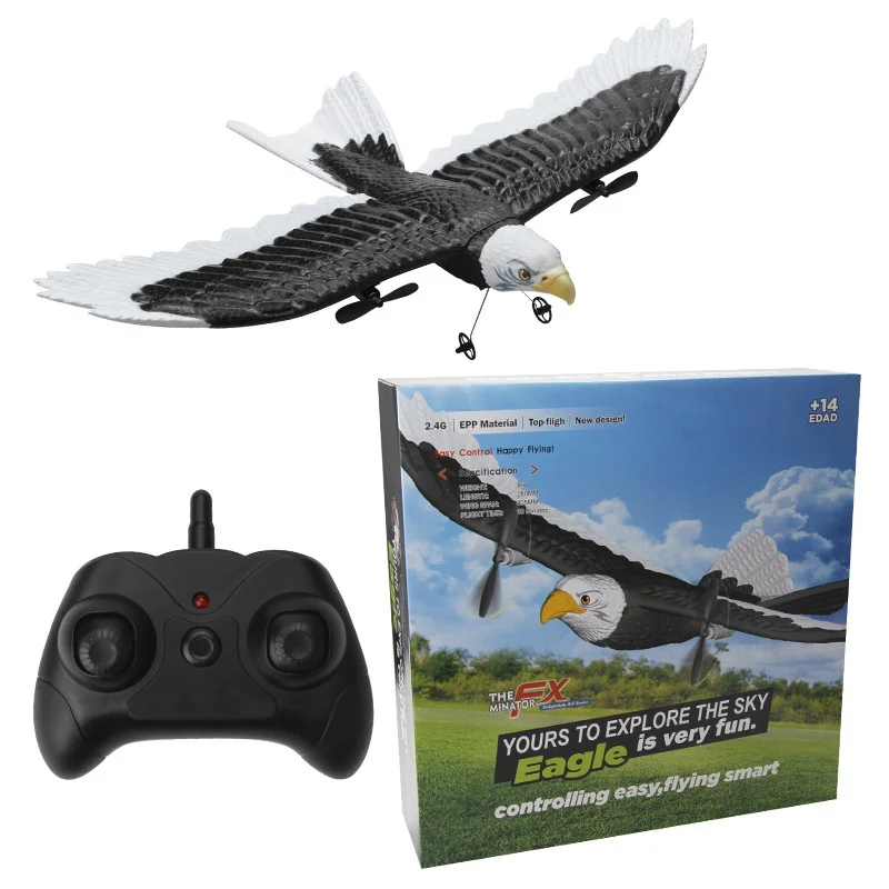 Avión de espuma Rc, 405mm, simulación de envergadura, avión de águila, 2,4g, Radio Control, Control remoto, planeador, avión, juguetes para niños