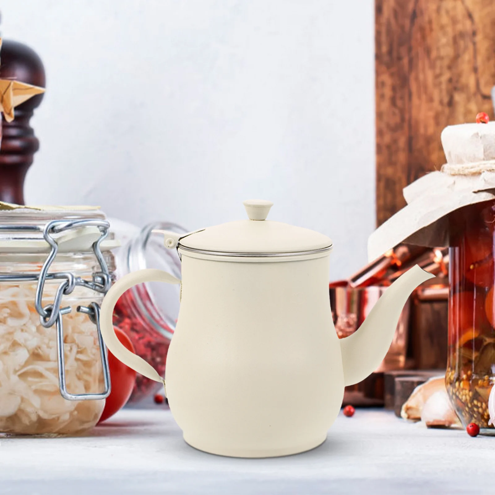 

Large Capacity Fine Mesh Oil Filter Pot Removable Strainer Oil Storage Container Kitchen Use Easy Clean Kitchen Pot