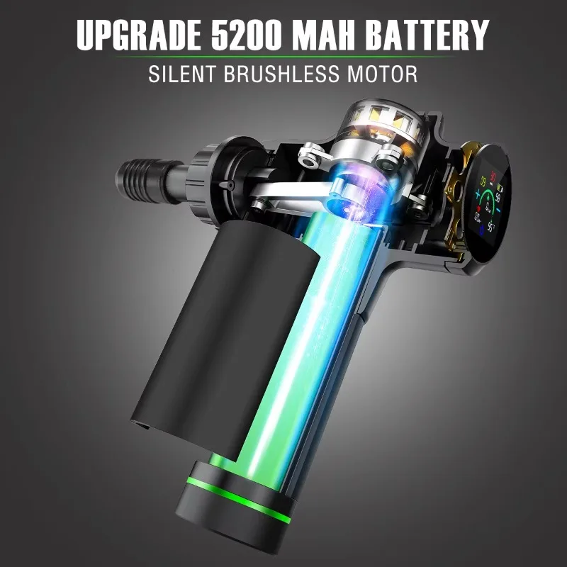 أفضل منتج كهربائي لعام 2021، جهاز تدليك الوجه المحمول عالي التردد، جهاز تدليك لاسلكي LCD لاسترخاء العضلات العميق #3