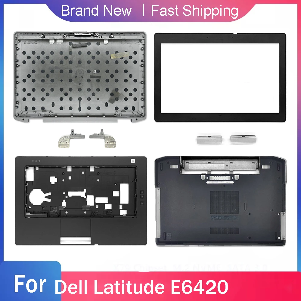 New Bottom Case For DELL Latitude E6420 Laptop Back Cover Front Bezel Palmrest Upper Hinges Rear Lid 0616W2 0H4NX0 0R1X1K 025V3N