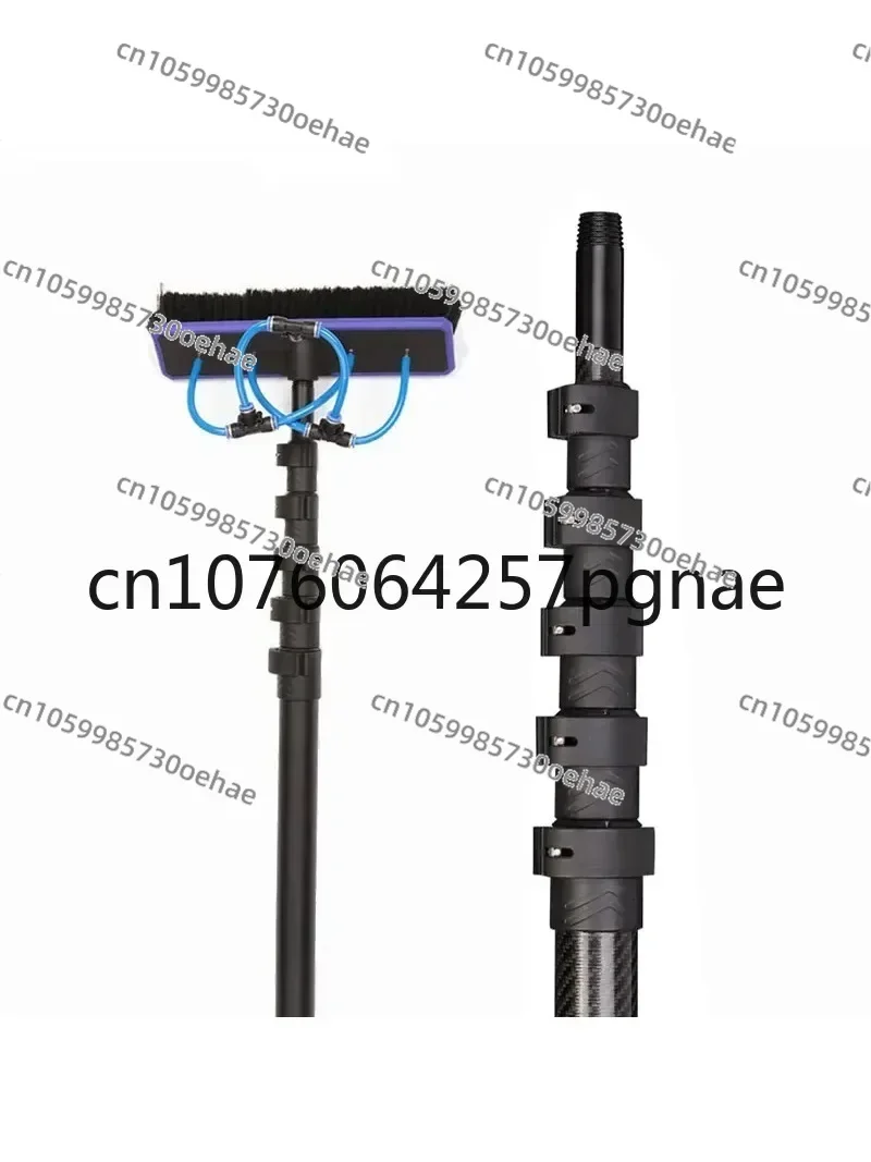 8m 10m 13m 15m 20m Carbon Fibre Telescopic Window Cleaning Pole Angle Adaptor Water Fed Pole with Brush